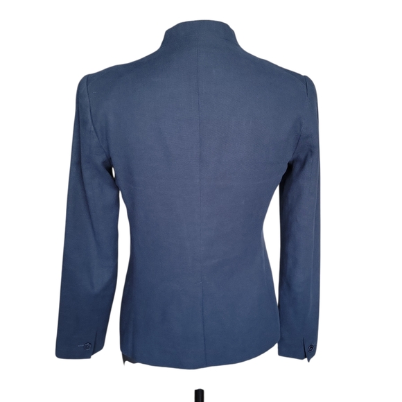 Banana Republic Navy Blue Blazer Women's Size 0 Petite - Picture 4 of 10